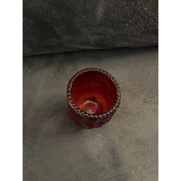 Summit Art glass red toothpick holder - Picture 4 of 4